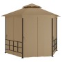 Gazebo with taupe gray side walls 3.1x2.7 m by vidaXL, Tents and gazebos - Ref: Foro24-313932, Price: 275,72 €, Discount: %