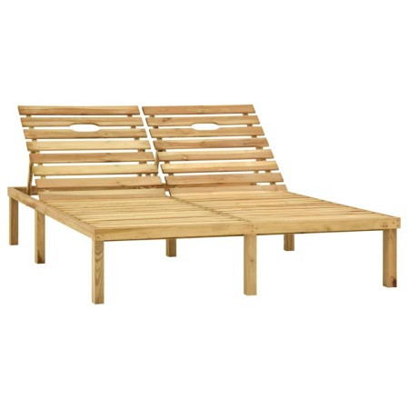 Green impregnated pine wood double lounger by vidaXL, Loungers - Ref: Foro24-315398, Price: 140,34 €, Discount: %