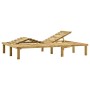 Green impregnated pine wood double lounger by vidaXL, Loungers - Ref: Foro24-315398, Price: 140,34 €, Discount: %