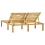 Green impregnated pine wood double lounger by vidaXL, Loungers - Ref: Foro24-315398, Price: 140,34 €, Discount: %