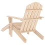 Silla jardín Adirondack con otomana madera maciza de abeto de vidaXL, Sillas de jardín - Ref: Foro24-315862, Precio: 71,99 €,...