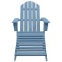 Adirondack garden chair with ottoman solid blue spruce wood by vidaXL, Garden chairs - Ref: Foro24-315865, Price: 80,47 €, Di...