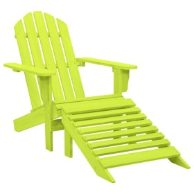 Adirondack garden chair with solid green fir wood ottoman by vidaXL, Garden chairs - Ref: Foro24-315866, Price: 76,38 €, Disc...