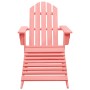 Adirondack garden chair with ottoman solid pink fir wood by vidaXL, Garden chairs - Ref: Foro24-315867, Price: 112,22 €, Disc...