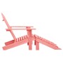 Adirondack garden chair with ottoman solid pink fir wood by vidaXL, Garden chairs - Ref: Foro24-315867, Price: 112,99 €, Disc...