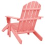 Adirondack garden chair with ottoman solid pink fir wood by vidaXL, Garden chairs - Ref: Foro24-315867, Price: 112,22 €, Disc...