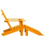 Silla jardín Adirondack con otomana madera maciza abeto naranja de vidaXL, Sillas de jardín - Ref: Foro24-315868, Precio: 100...