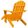 Silla jardín Adirondack con otomana madera maciza abeto naranja de vidaXL, Sillas de jardín - Ref: Foro24-315868, Precio: 100...