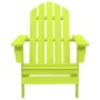 Silla de jardín Adirondack madera maciza de abeto verde de vidaXL, Sillas de jardín - Ref: Foro24-315876, Precio: 95,82 €, De...