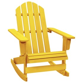 Silla mecedora jardín Adirondack madera maciza abeto amarillo de vidaXL, Sillas de jardín - Ref: Foro24-315884, Precio: 85,99...