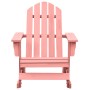 Adirondack-Gartenstuhl aus massivem rosa Fichtenholz von vidaXL, Gartenstühle - Ref: Foro24-315887, Preis: 89,62 €, Rabatt: %