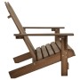 2-Sitzer Adirondack-Gartenstuhl aus massivem braunem Tannenholz von vidaXL, Gartenstühle - Ref: Foro24-315901, Preis: 110,09 ...