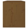 Armario de pared madera maciza de pino marrón miel 60x30x35 cm de vidaXL, Estantes y estanterías - Ref: Foro24-813451, Precio...