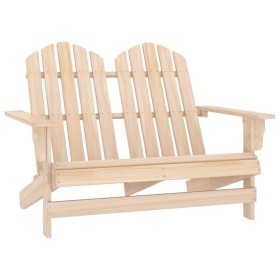 Silla Adirondack de jardín 2 plazas madera maciza de abeto de vidaXL, Sillas de jardín - Ref: Foro24-315902, Precio: 96,99 €,...