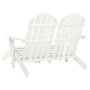 Silla Adirondack de jardín 2 plazas madera maciza abeto blanco de vidaXL, Sillas de jardín - Ref: Foro24-315909, Precio: 127,...