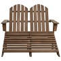 2-seater Adirondack garden chair in brown fir wood by vidaXL, Garden chairs - Ref: Foro24-315911, Price: 134,99 €, Discount: %