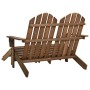 2-seater Adirondack garden chair in brown fir wood by vidaXL, Garden chairs - Ref: Foro24-315911, Price: 134,99 €, Discount: %