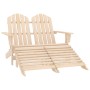 Silla Adirondack de jardín 2 plazas madera de abeto de vidaXL, Sillas de jardín - Ref: Foro24-315912, Precio: 119,21 €, Descu...