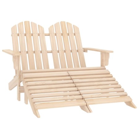 Silla Adirondack de jardín 2 plazas madera de abeto de vidaXL, Sillas de jardín - Ref: Foro24-315912, Precio: 119,06 €, Descu...