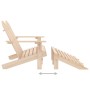 Silla Adirondack de jardín 2 plazas madera de abeto de vidaXL, Sillas de jardín - Ref: Foro24-315912, Precio: 119,06 €, Descu...