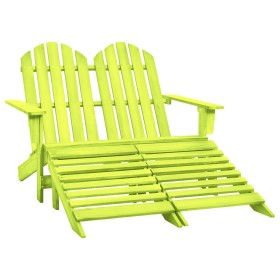 Adirondack garden bench 2-seater solid green fir wood by vidaXL, Garden chairs - Ref: Foro24-315916, Price: 142,18 €, Discoun...