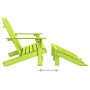 Silla Adirondack de jardín 2 plazas madera maciza abeto verde de vidaXL, Sillas de jardín - Ref: Foro24-315916, Precio: 142,1...