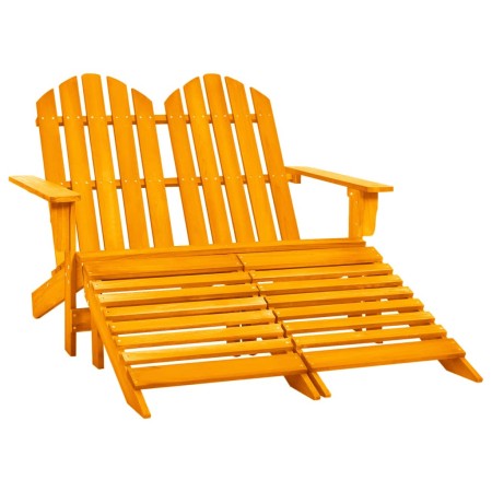 2-seater Adirondack garden chair in solid orange fir wood by vidaXL, Garden chairs - Ref: Foro24-315918, Price: 144,99 €, Dis...