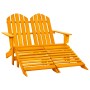 Silla Adirondack de jardín 2 plazas madera maciza abeto naranja de vidaXL, Sillas de jardín - Ref: Foro24-315918, Precio: 145...