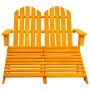 Silla Adirondack de jardín 2 plazas madera maciza abeto naranja de vidaXL, Sillas de jardín - Ref: Foro24-315918, Precio: 145...