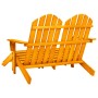 Silla Adirondack de jardín 2 plazas madera maciza abeto naranja de vidaXL, Sillas de jardín - Ref: Foro24-315918, Precio: 145...