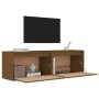 Wall cabinets 2 units solid pine wood honey brown 60x30x35 cm by vidaXL, Shelves and shelves - Ref: Foro24-813452, Price: 73,...