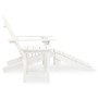 Silla con otomana y mesa jardín Adirondack macizo abeto blanco de vidaXL, Conjuntos de jardín - Ref: Foro24-315929, Precio: 8...