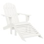 Adirondack chair with ottoman and garden table solid white spruce by vidaXL, Garden sets - Ref: Foro24-315929, Price: 88,64 €...