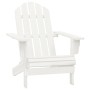 Silla con otomana y mesa jardín Adirondack macizo abeto blanco de vidaXL, Conjuntos de jardín - Ref: Foro24-315929, Precio: 8...