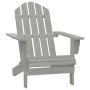 Adirondack chair with ottoman and garden table solid gray spruce by vidaXL, Garden sets - Ref: Foro24-315930, Price: 86,67 €,...