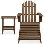 Adirondack chair with ottoman and garden table solid brown spruce by vidaXL, Garden sets - Ref: Foro24-315931, Price: 113,78 ...