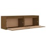 Wall cabinets 2 units solid pine wood honey brown 60x30x35 cm by vidaXL, Shelves and shelves - Ref: Foro24-813452, Price: 73,...