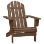 Adirondack chair with ottoman and garden table solid brown spruce by vidaXL, Garden sets - Ref: Foro24-315931, Price: 113,78 ...