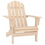 Adirondack garden chair with ottoman and solid pink spruce table by vidaXL, Garden sets - Ref: Foro24-315932, Price: 89,37 €,...