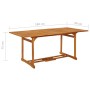 Garden dining table 180x90x75 cm solid acacia wood by vidaXL, Garden tables - Ref: Foro24-315945, Price: 210,78 €, Discount: %