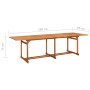 Garden dining table 280x90x75 cm solid acacia wood by vidaXL, Garden tables - Ref: Foro24-315947, Price: 296,99 €, Discount: %