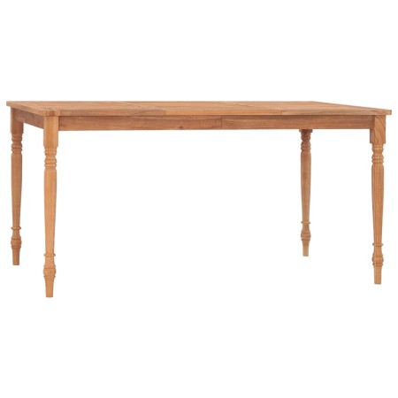 Batavia solid teak wood table 150x90x75 cm by vidaXL, Kitchen and dining tables - Ref: Foro24-316032, Price: 213,61 €, Discou...