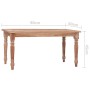 Batavia coffee table 90x50x45 cm solid bleached teak wood by vidaXL, Coffee table - Ref: Foro24-316036, Price: 108,92 €, Disc...