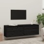 Wall cabinets 2 units solid black pine wood 60x30x35 cm by vidaXL, Shelves and shelves - Ref: Foro24-813454, Price: 88,66 €, ...