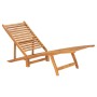 Tumbona de madera maciza de teca de vidaXL, Tumbonas - Ref: Foro24-316151, Precio: 99,99 €, Descuento: %