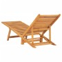 Solid teak wood sun lounger by vidaXL, Loungers - Ref: Foro24-316151, Price: 100,99 €, Discount: %