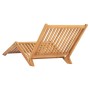 Solid teak wood sun lounger by vidaXL, Loungers - Ref: Foro24-316152, Price: 88,99 €, Discount: %