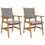 Garden chairs 2 units solid acacia wood by vidaXL, Garden chairs - Ref: Foro24-316249, Price: 90,99 €, Discount: %