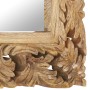 Brown hand carved mirror 50x50 cm solid mango wood by vidaXL, Mirrors - Ref: Foro24-321638, Price: 68,74 €, Discount: %