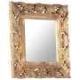 Brown hand carved mirror 50x50 cm solid mango wood by vidaXL, Mirrors - Ref: Foro24-321638, Price: 68,74 €, Discount: %